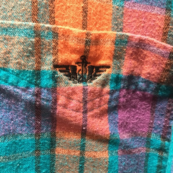 VINTAGE DOCKERS FLANNEL RARE LIMITED SIZE XL - Picture 2 of 4